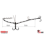 Prívlačový systém Iron Stinger System 2 Hooks REDBASS