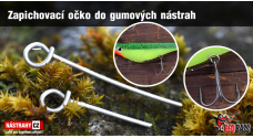 Zapichovacie očko do gumových nástrah REDBASS 10 ks