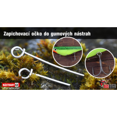 Zapichovacie očko do gumových nástrah REDBASS 10 ks