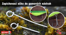 Zapichovacie očko do gumových nástrah REDBASS 10 ks