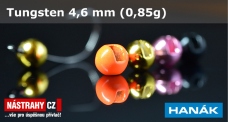 Wolfrámová hlavička 4,6 mm - 0,85 g - 5 ks