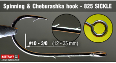 Spinning & Cheburashka hooks 825 Sickle