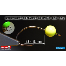 Wolfrám BL jig H15S #6 - 13 mm