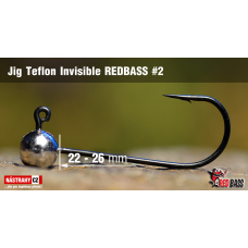 Jigová hlavička Teflon Invisible REDBASS #2, 26 mm Jigová hlavička Teflon Invisible REDBASS #2, 26 mm