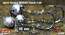 Jigová hlavička REDBASS Classic #8/0 - 49 mm