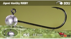Jigová hlavička REDBASS Sickle RUGBY #6/0 - 44 mm