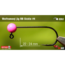 Wolfrámový jig RedBass Sickle #2 - 24 mm