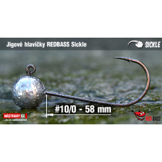 Jigová hlavička REDBASS Sickle #10/0 - 58 mm