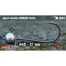 Jigová hlavička REDBASS Sickle #4/0 - 37 mm