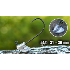 Neváznoucí jigová hlavička REDBASS StandUp Pro Sickle #4/0 - 36 mm