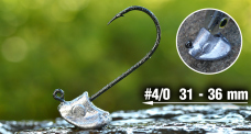 Neváznoucí jigová hlavička REDBASS StandUp Pro Sickle #4/0 - 36 mm