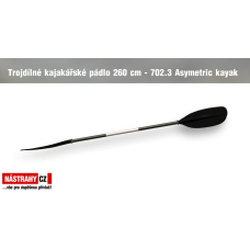 Trojdielne pádlo 260 cm - 702.3 Asymetric