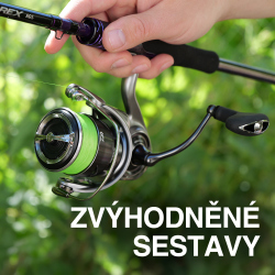 Zvýhodnené sestavy na cielove ryby prút + naviják + šnúra