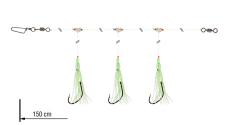 Nadväzec na tresky a pollaky Grandwave Daiwa 150 cm - Chobotničky