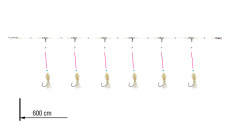 Náväzec Redfish Circle-Hook Grandwave Daiwa 600 cm