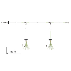 Nadväzec Wolffish s rolničkou Grandwave Daiwa 150 cm