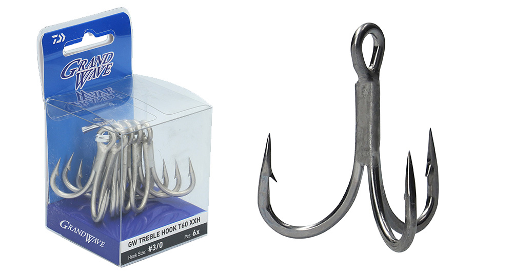 Trojháčiky T60 XXH Daiwa Grandwave Trojháčiky T60 XXH Daiwa Grandwave