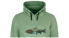 Mikina s kapucňou DAIWA D-VEC Trout - zelená
