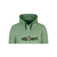 Mikina s kapucňou DAIWA D-VEC Trout - zelená