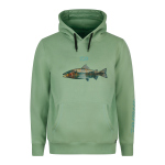 Mikina s kapucňou DAIWA D-VEC Trout - zelená