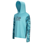 Rybárske UV tričko s kapucňou DAIWA D-VEC Longsleeve Sunprotection
