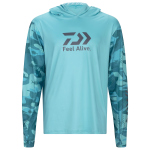 Rybárske UV tričko s kapucňou DAIWA D-VEC Longsleeve Sunprotection