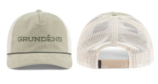Šiltovka GRUNDÉNS Cord Wordmark Trucker - Light Olive