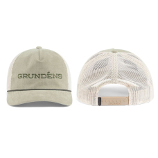 Šiltovka GRUNDÉNS Cord Wordmark Trucker - Light Olive