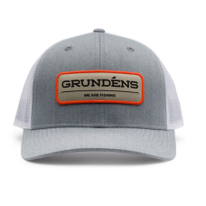 Šiltovka GRUNDÉNS We Are Fishing Trucker - Heather Grey/White