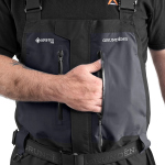 Nohavcie Gore-Tex® GRUNDÉNS Pro Fishing Bib - Obsidian