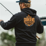 Mikina GRUNDÉNS Displacement DWR Logo Anchor - Black