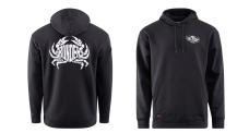 Mikina GRUNDÉNS Eat Your Words DWR HD - Black Crab