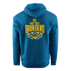 Mikina GRUNDÉNS Displacement DWR Logo Anchor - Navy Heather