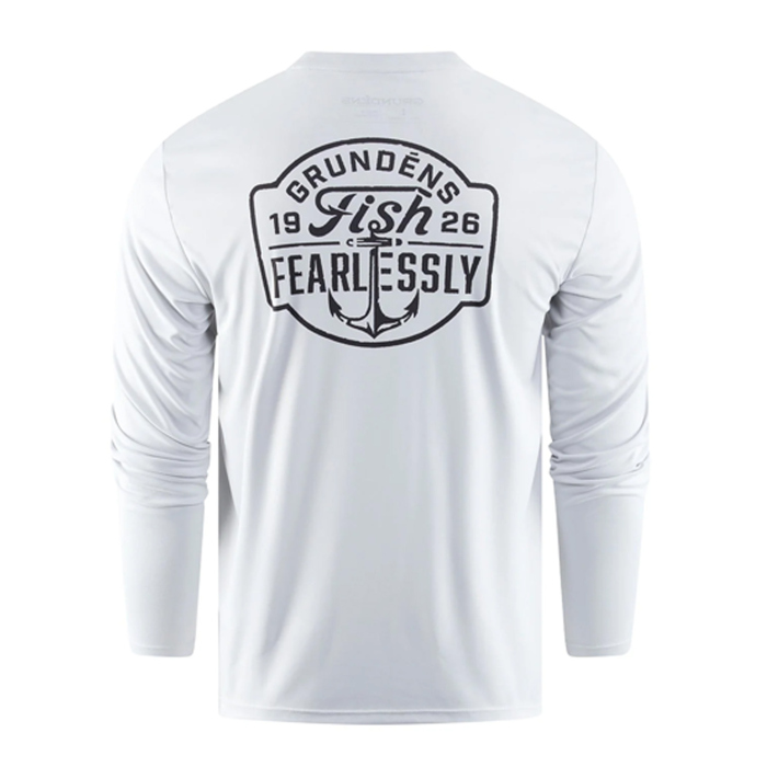 UV tričko GRUNDÉNS Fish Fearlessly LS Tech Tee - Grey Mist UV tričko GRUNDÉNS Fish Fearlessly LS Tech Tee - Grey Mist