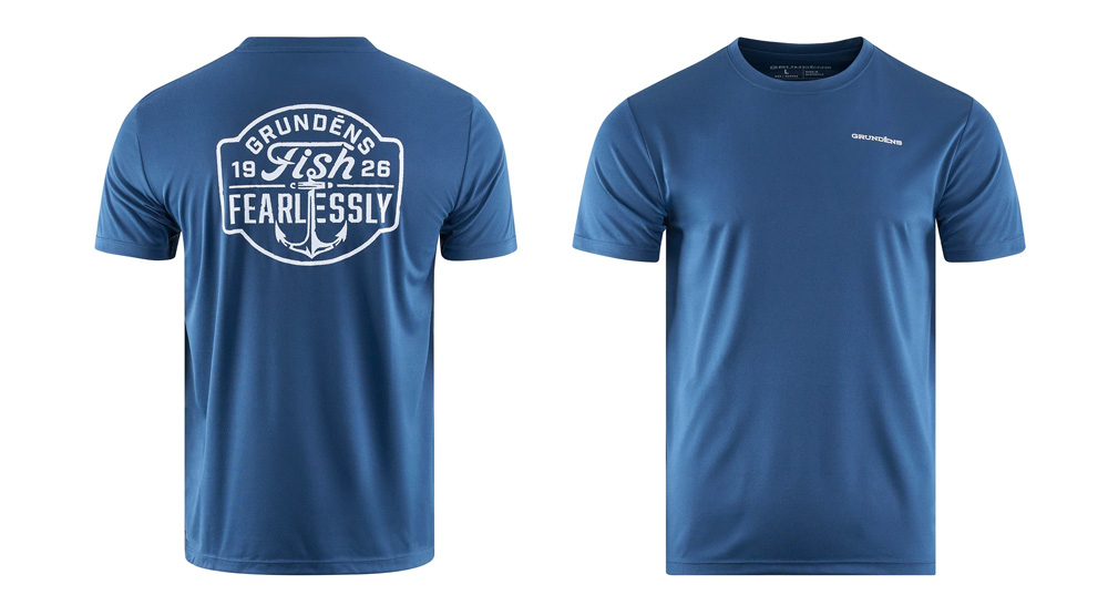 UV tričko GRUNDÉNS Fish Fearlessly Tech Tee - Blue Abyss UV tričko GRUNDÉNS Fish Fearlessly Tech Tee - Blue Abyss
