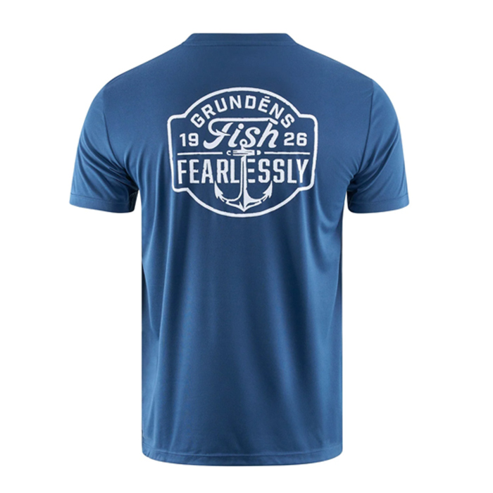 UV tričko GRUNDÉNS Fish Fearlessly Tech Tee - Blue Abyss UV tričko GRUNDÉNS Fish Fearlessly Tech Tee - Blue Abyss