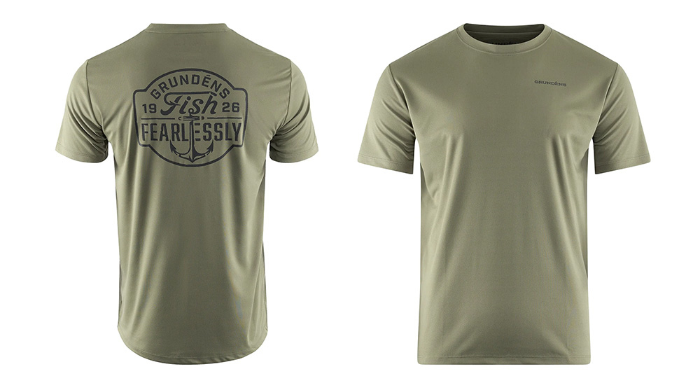 UV tričko GRUNDÉNS Fish Fearlessly Tech Tee - Forest UV tričko GRUNDÉNS Fish Fearlessly Tech Tee - Forest
