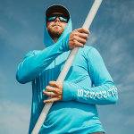 UV tričko s kapucňou GRUNDÉNS Tough Sun - Azure