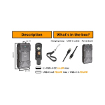 Solárna outdoorová powerbanka VIKING TYR II - 20 000 mAh