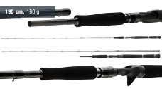 Baitcastový prút Daiwa Pro Staff Vertical Cat 1,90 m, 180 g