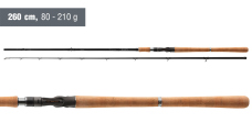 Baitcastový prút  Daiwa Pro Staff Big Bait Baitcast 2,60 m, 80 - 210 g