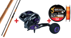 Zvýhodnená zostava na šťuky Big Bait Baitcast DAIWA - Big Game "EXPERT"