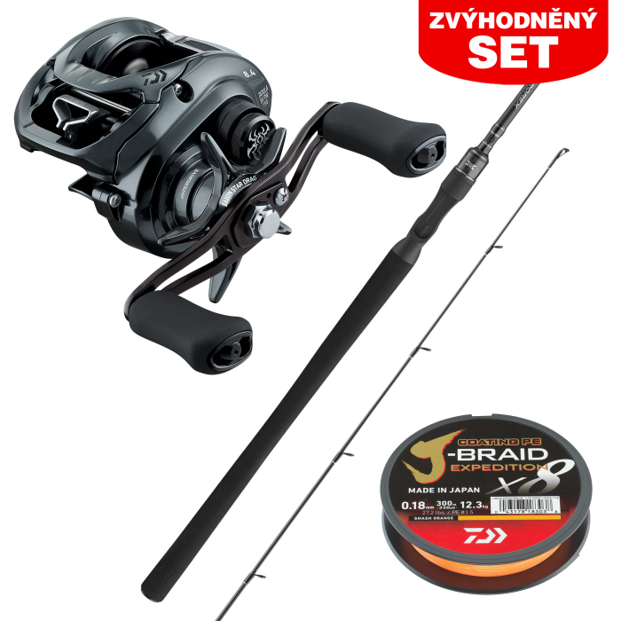 Zvýhodnená zostava na Šťuky breh Baitcast DAIWA "LONGCAST Fajnovka" Zvýhodnená zostava na Šťuky breh Baitcast DAIWA "LONGCAST Fajnovka"