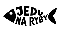 Rybárska samolepka "Jedu na ryby"