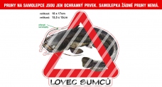 Rybárska samolepka Lovec sumcov