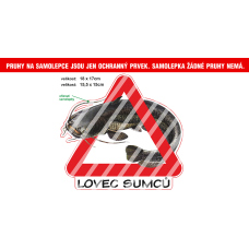 Rybárska samolepka Lovec sumcov