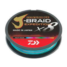 DAIWA splietaná šnúra J-BRAID Expedition X8 300 m - Multicolor