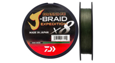 DAIWA splietaná šnúra J-BRAID Expedition X8 150 m - Dark Green