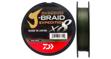 DAIWA splietaná šnúra J-BRAID Expedition X8 150 m - Dark Green