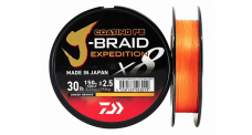 DAIWA splietaná šnúra J-BRAID Expedition X8 150/300 m - Orange